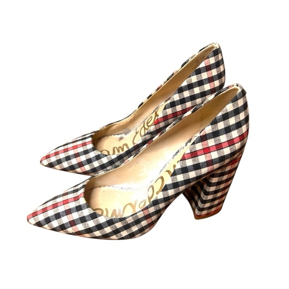 Sam Edelman Halston Heels in Shepard Plaid- Size 6 - Picture 4 of 11